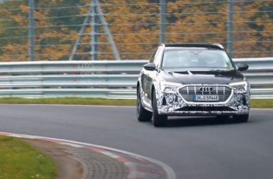 Audi e-tron S : le SUV électrique à trois moteurs aperçu sur le Nürburgring