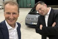 Elon Musk essaye la Volkswagen ID.3 avec le patron de la marque allemande