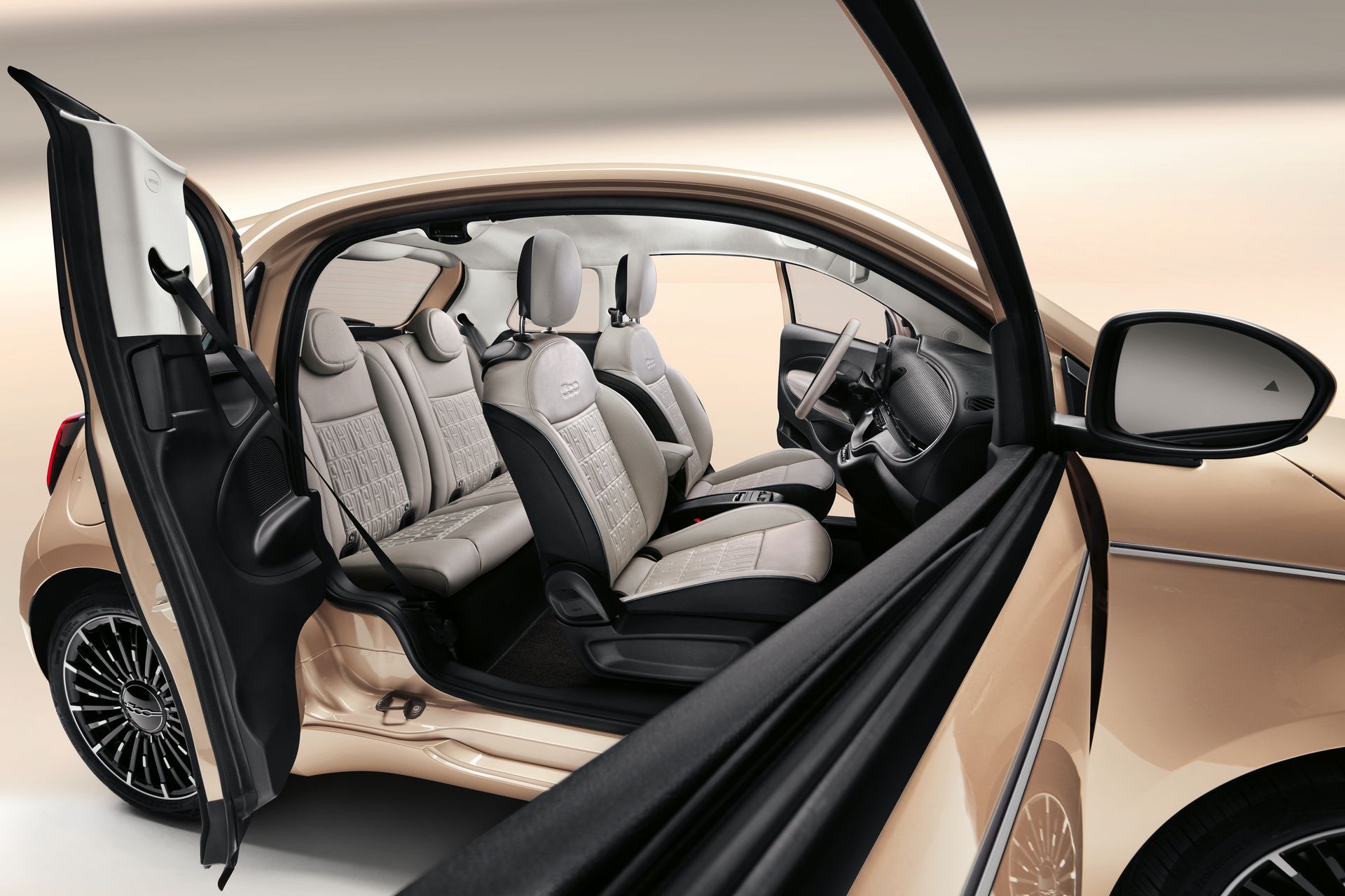 Accoudoir Cuir Synthétique Pour Fiat 500E Électrique - Réglable Avec Rangement