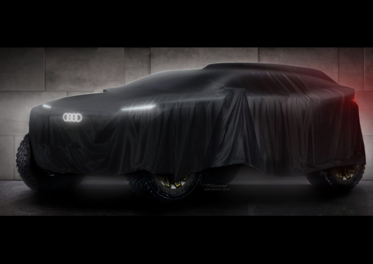 Audi Dakar 2022 en teaser