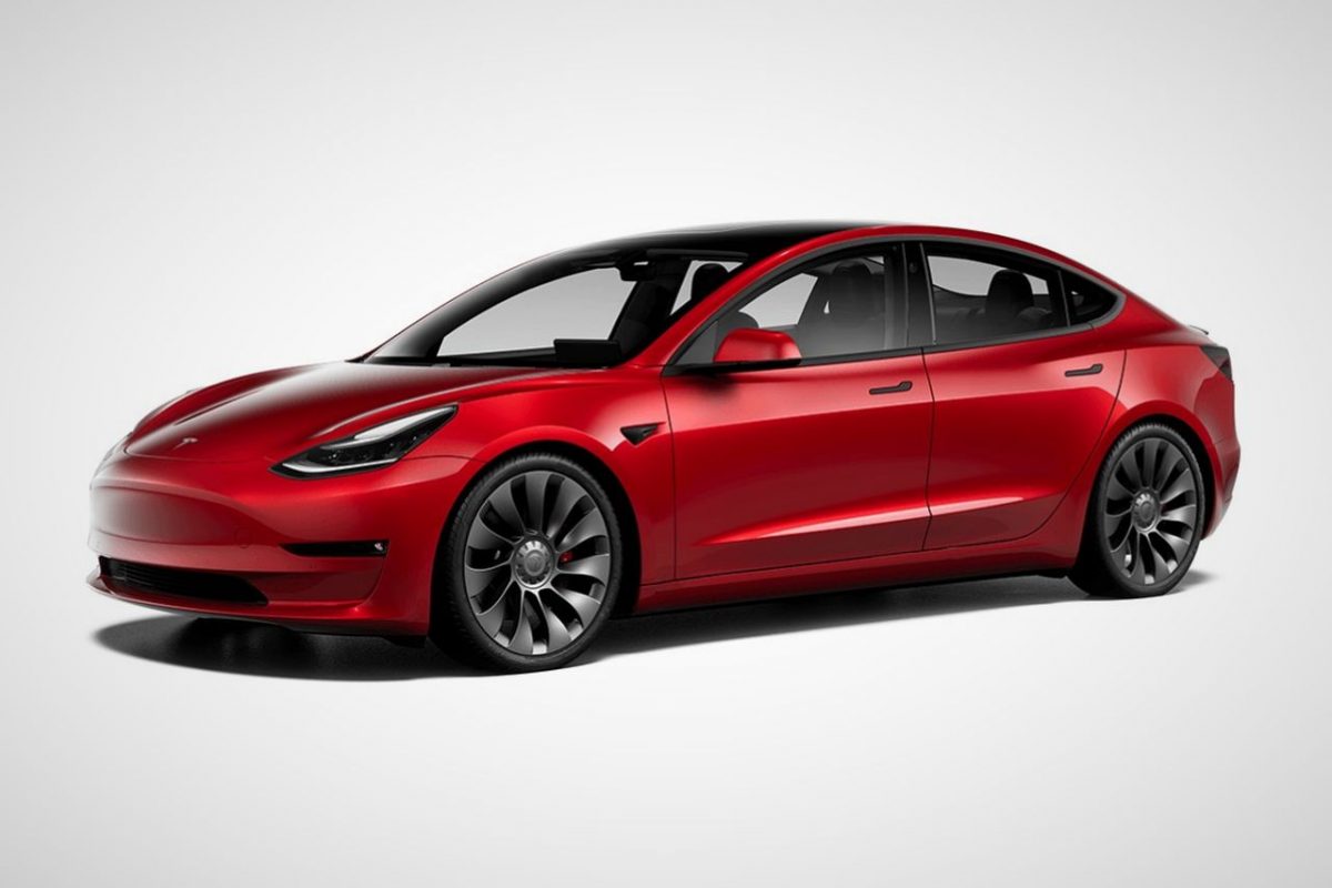 Tesla Model 3 Performance rouge 2021