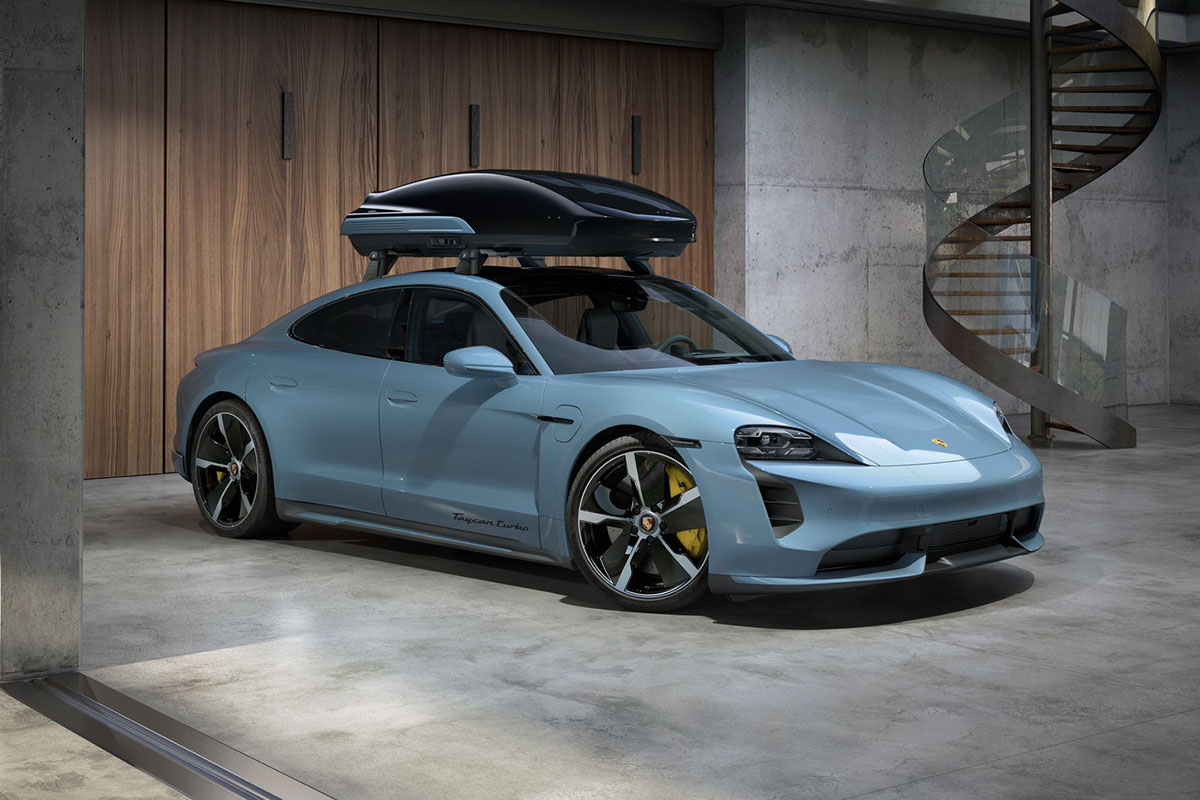 Porsche lance un coffre de toit dédié au Taycan