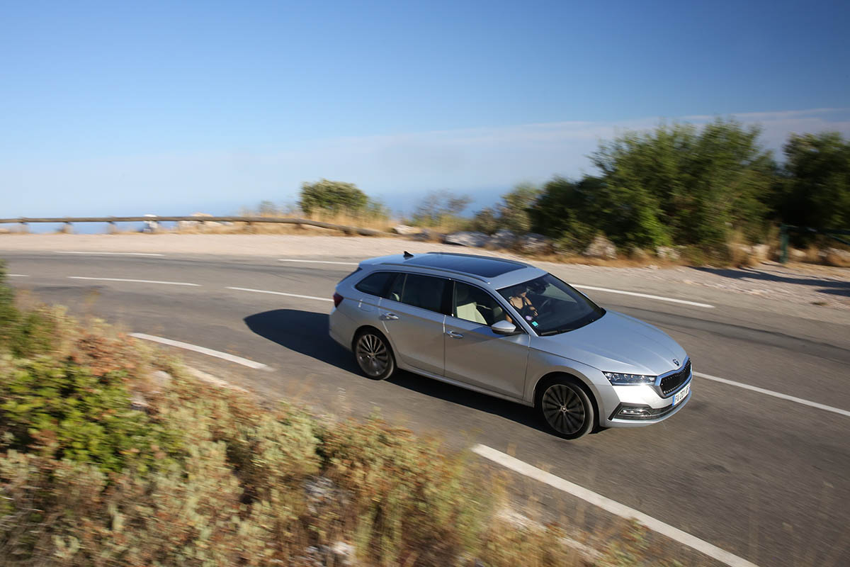 Skoda Octavia Combi hybride rechargeable les vraies mesures de