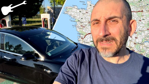 François GBRnR – Trois jours pour faire 900 km dans sa Tesla Model 3, la galère !