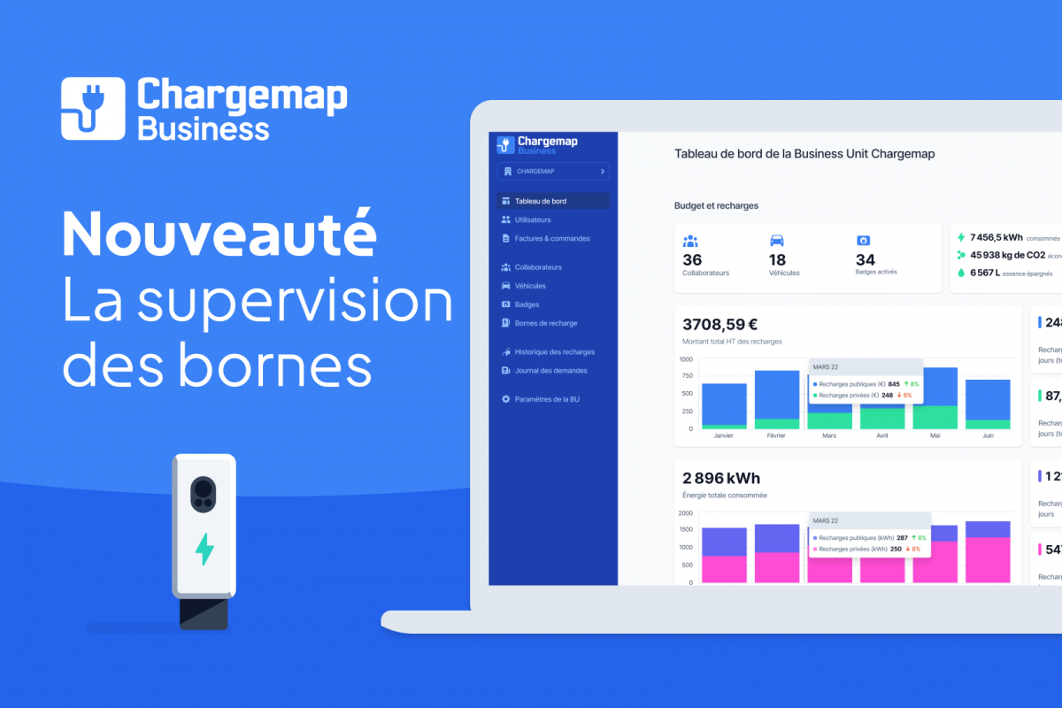 Chargemap Business Supervision le nouvel outil des pros pour maîtriser le budget recharge