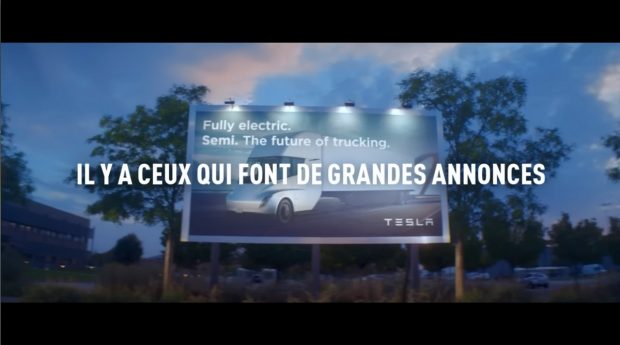 Renault se moque de Tesla pour faire la pub de ses camions électriques