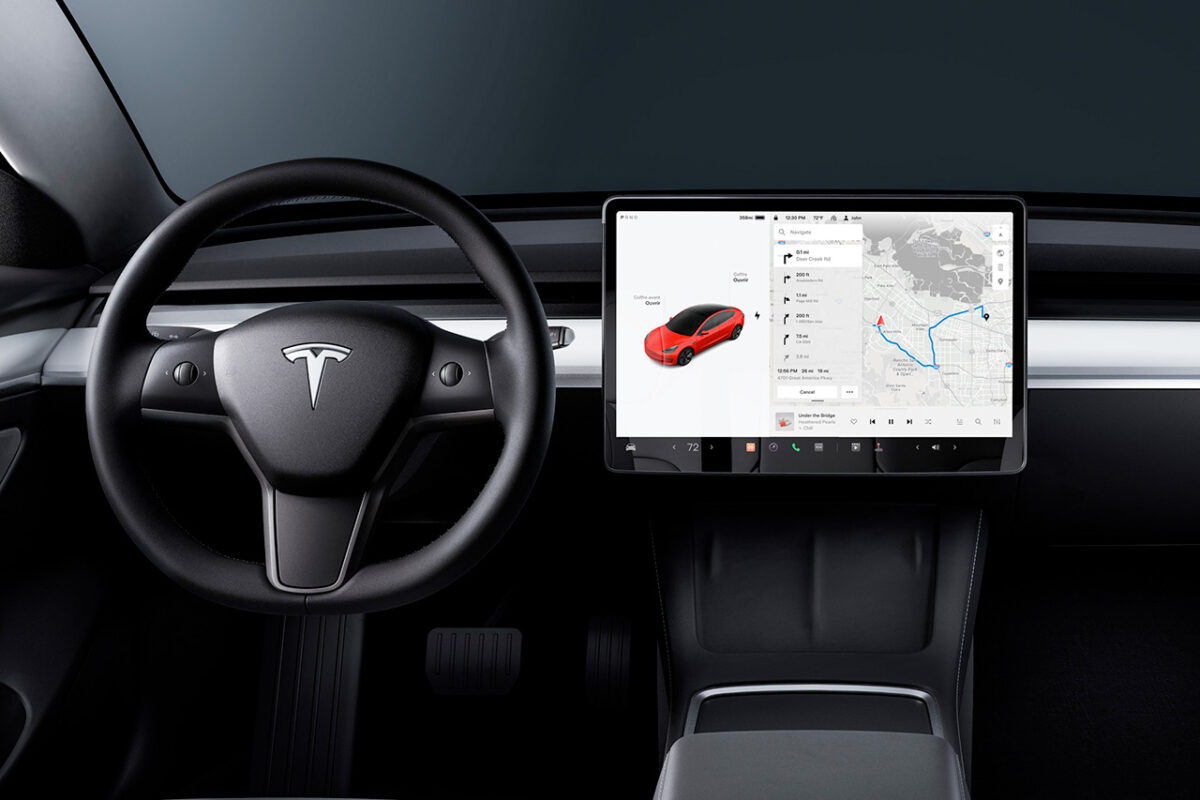 Écran d'affichage conducteur compatible AppleCar & Android Auto sans fil  pour Tesla Model 3 et Model Y