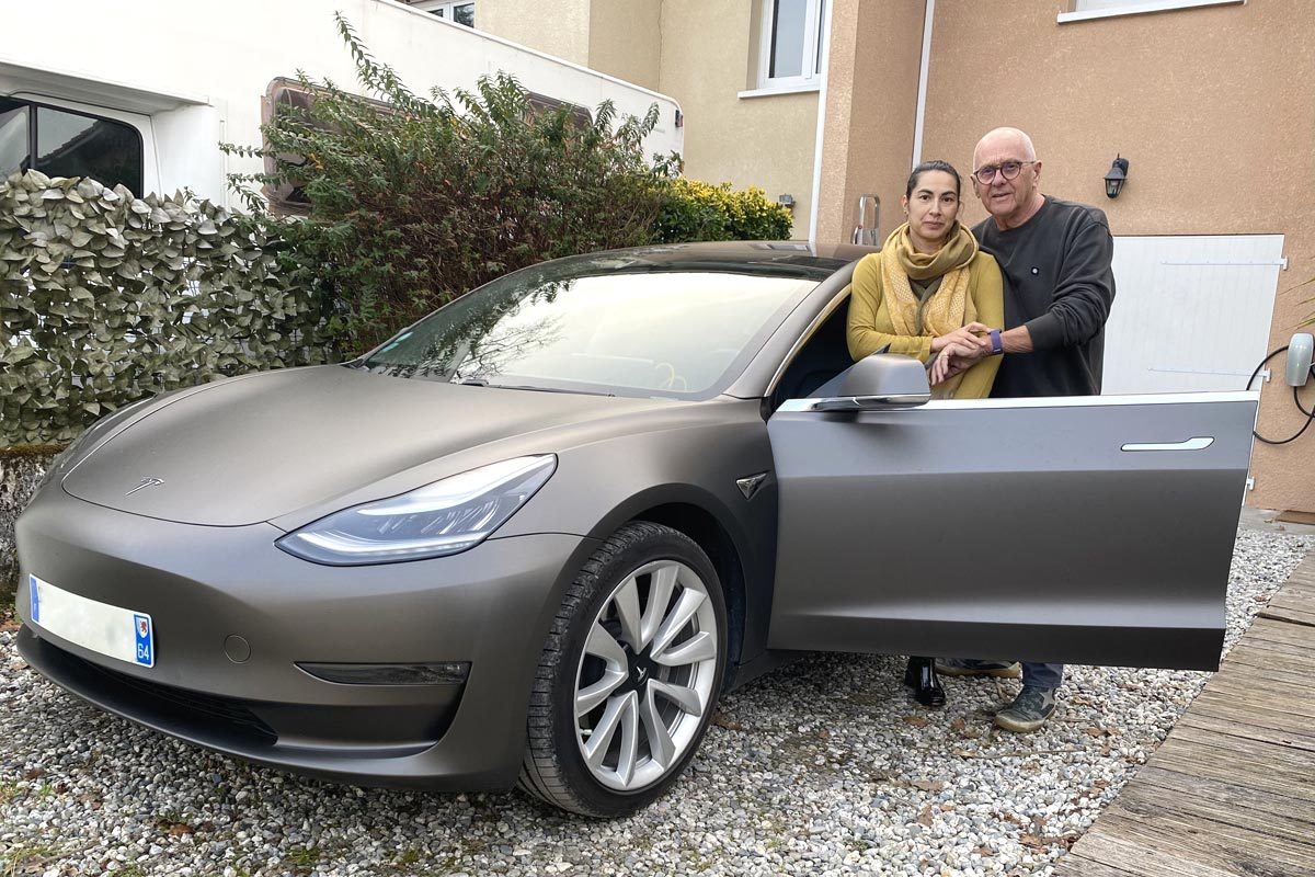 La Tesla Model 3 de Pierre et Isabelle