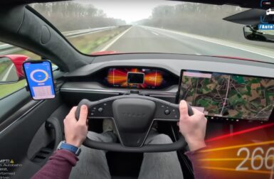 Vidéo – Tesla Model S Plaid sur l’autobahn : on est loin des 322 km/h annoncés