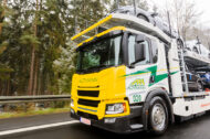 Scania présente le premier camion porte-voiture électrique au monde