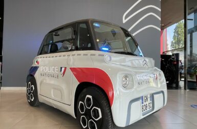 La Citroën Ami, le nouveau véhicule d’intervention pas rapide de la police française ?