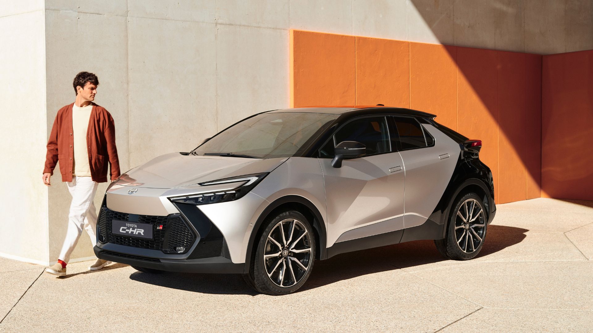 Housse Siege Voiture Universel Pour Toyota C-HR CHR Hybrid/C-HR EV B-Hybrid 2016-2025, Couvre Siege Voiture, Coussin En Cuir De Première Qualité Imperméable,Sac De Rangement(Gray White