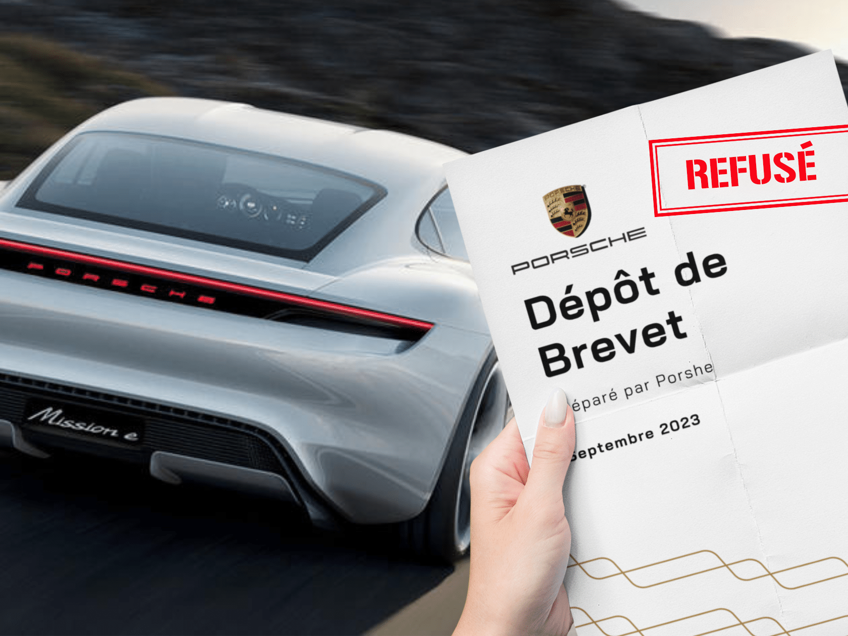 Porsche : le refus de brevet qui fait du bruit