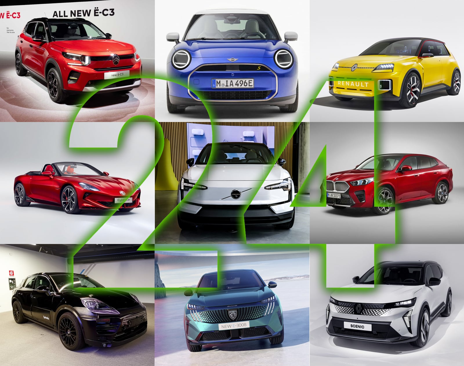 Nouveautés 2024 : voici les 10 voitures électriques que tout le