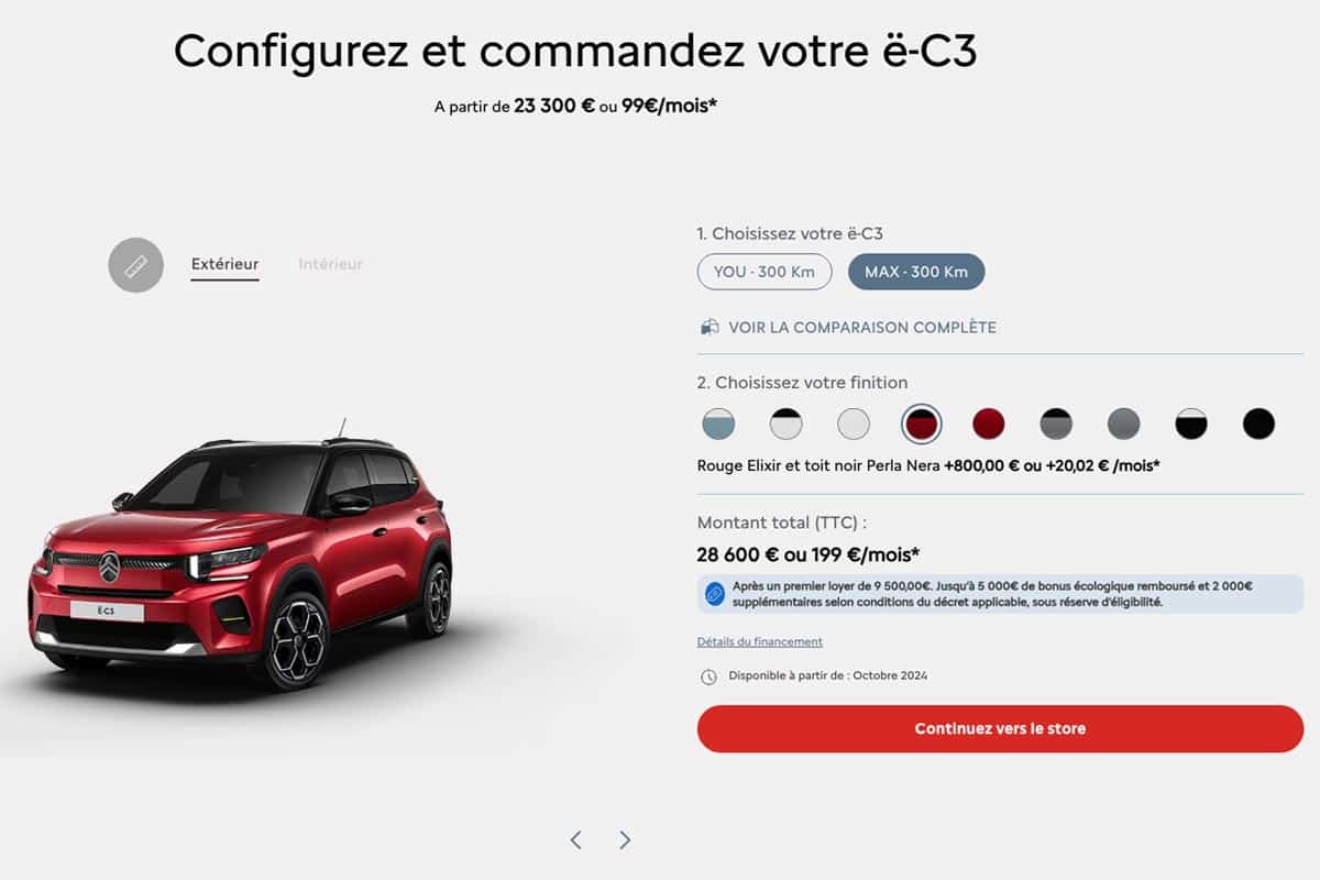 Discover the Citroën ë-C3 on the Web