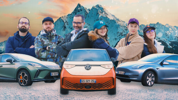 L’enfer en voitures électriques à la montagne ? On relie 10 stations de ski dans les Alpes !