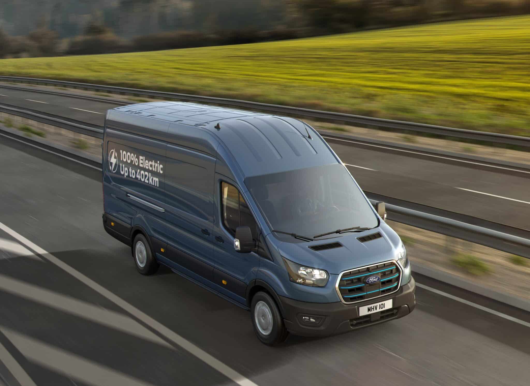 Ford e-Transit : plus d’autonomie pour l’utilitaire électrique