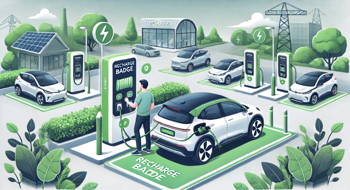 Badges de recharge pour voitures électrique comment ça marche