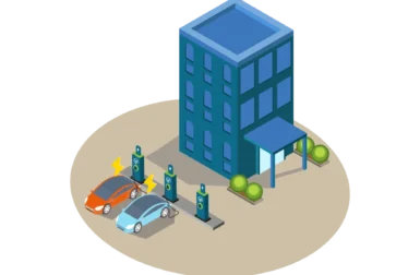 Cette copropriété a adopté une solution inédite pour installer des bornes de recharge sur son parking extérieur