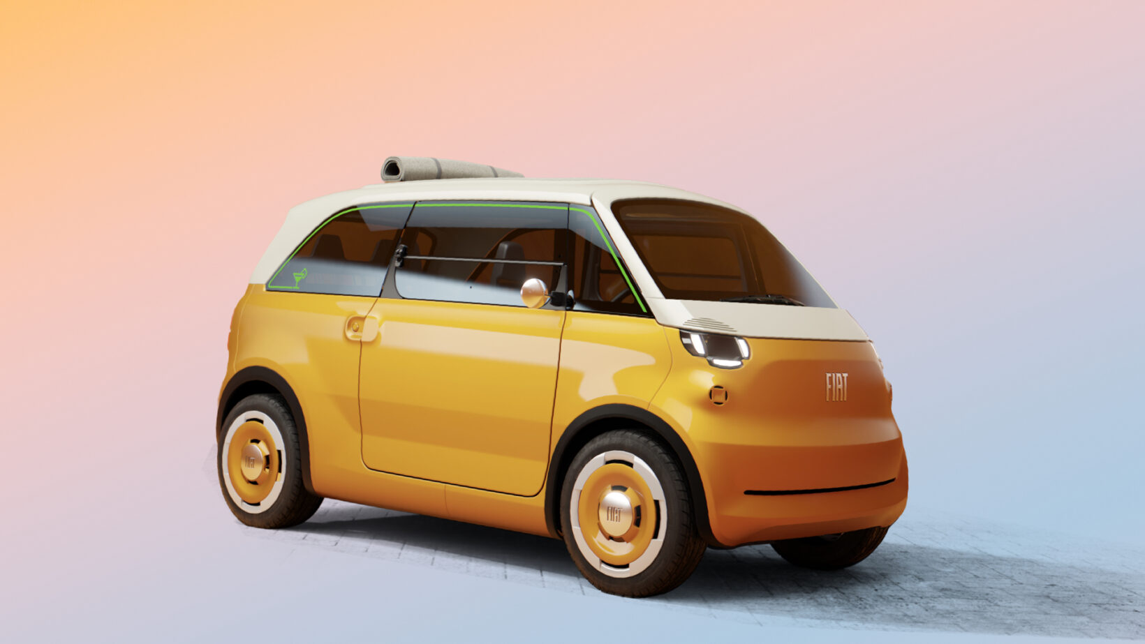 Fiat Multiplina, concept de quadricycle électrique 4 places