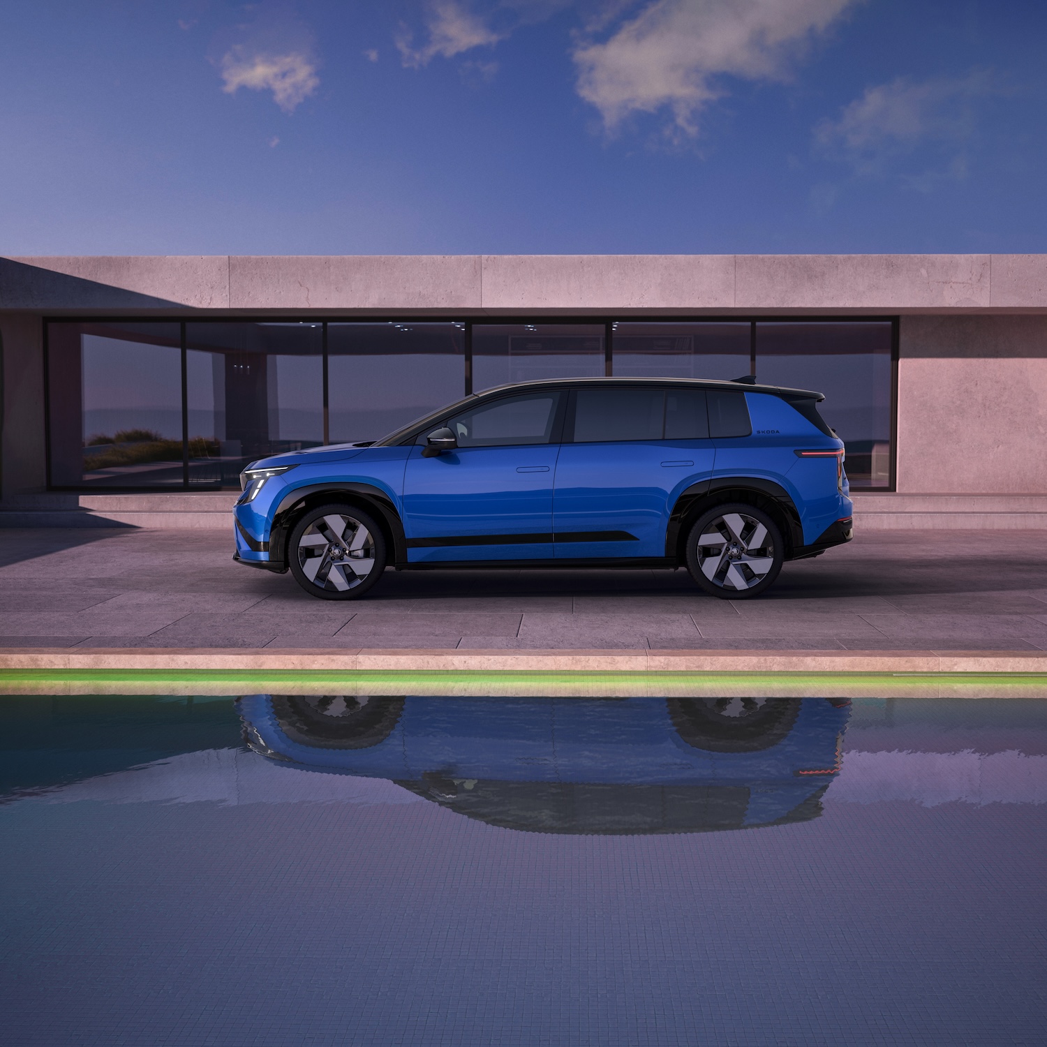 Profil du Skoda Peaq, SUV électrique de 4,87 mètres