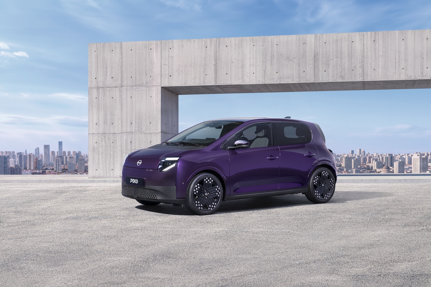 Face avant du Nissan Pixo
